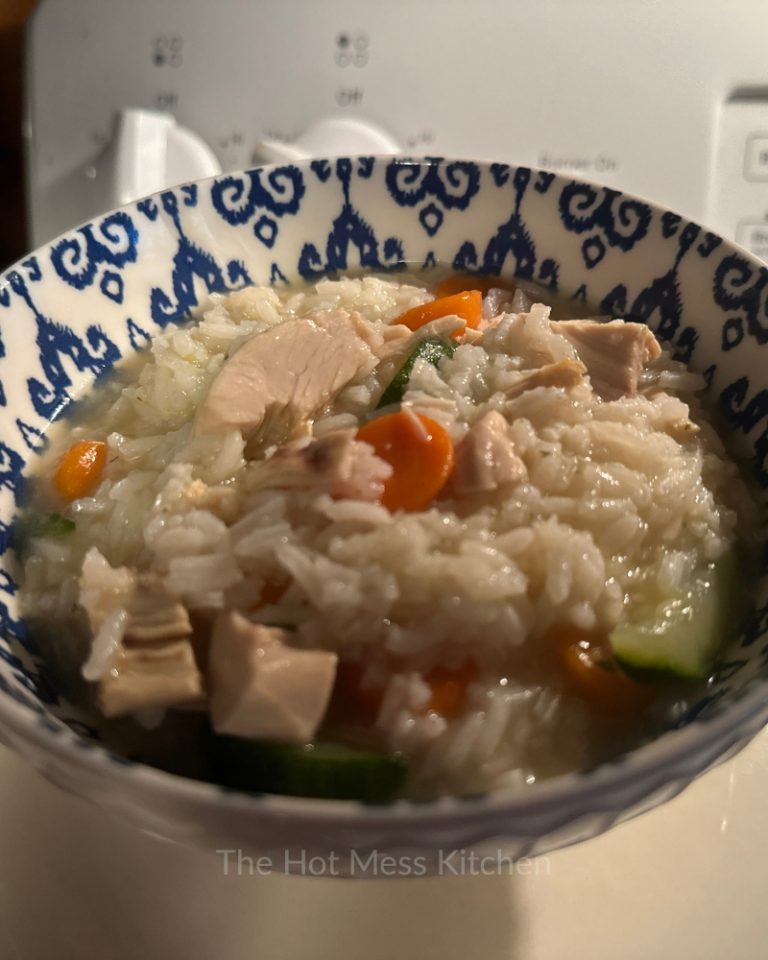Rotisserie Chicken Rice Veggies - The Hot Mess Kitchen