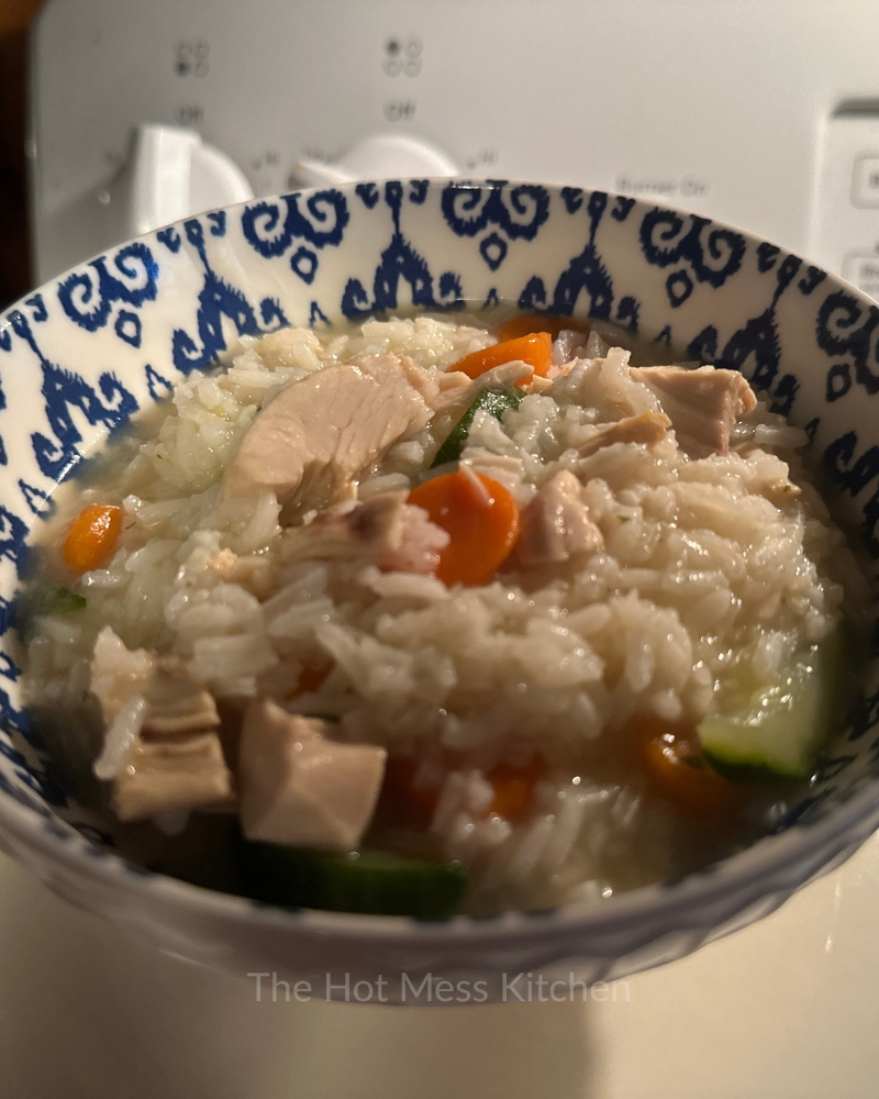 Rotisserie Chicken Rice Veggies - The Hot Mess Kitchen